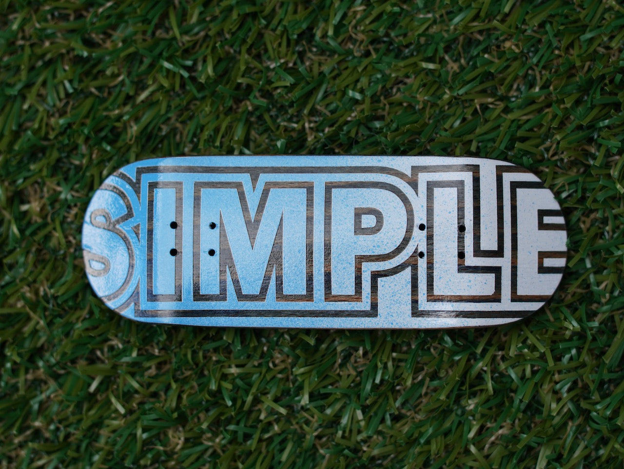 Simple Deck Co - Bold Block Graphic - 34mm 핑거보드 데크