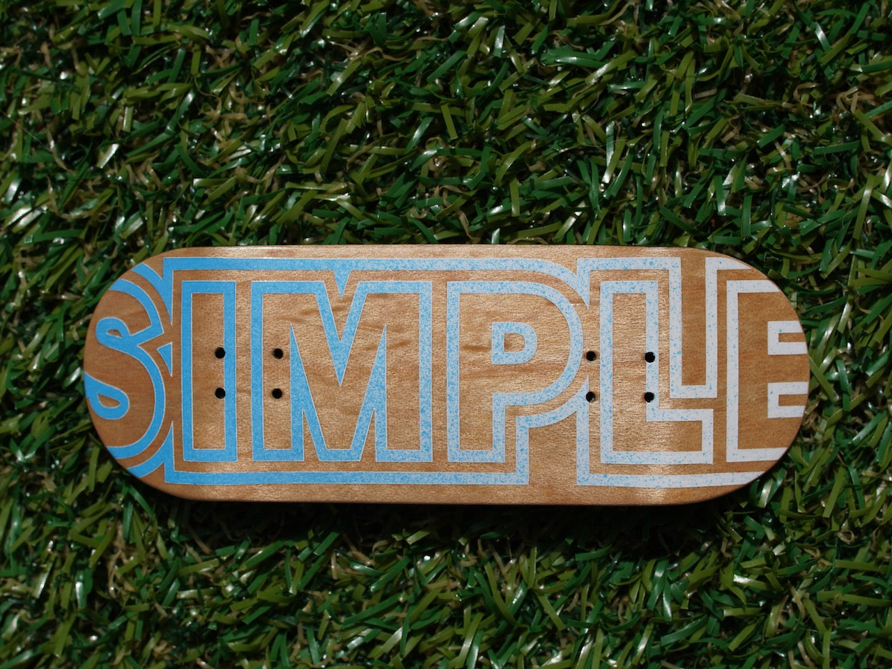 Simple Deck Co - Bold Block Graphic - 34mm 핑거보드 데크